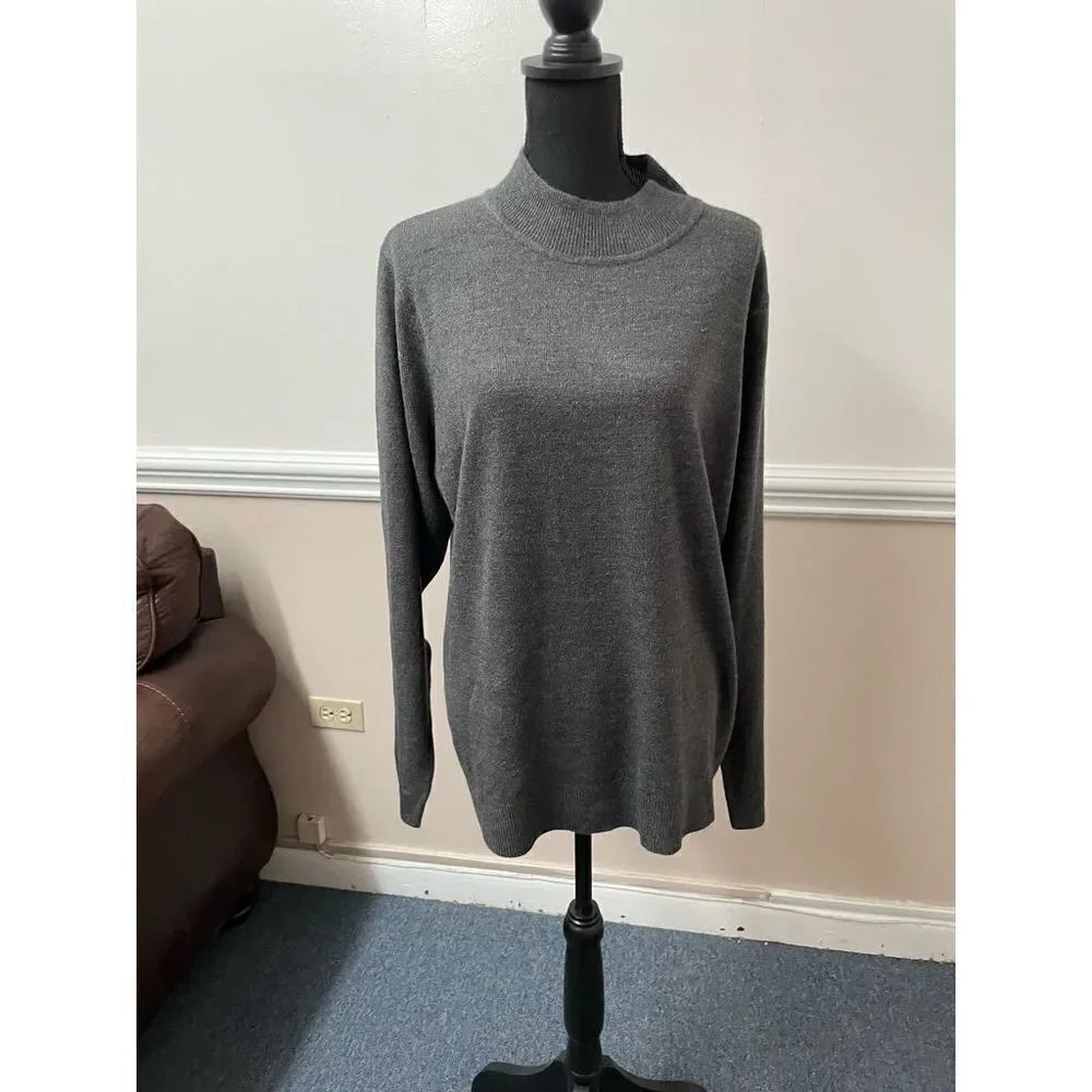 Sag Harbor Grey Plus Sweater